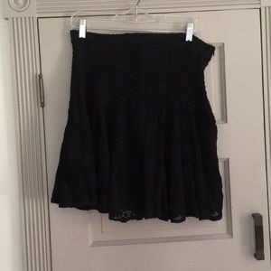black lace skirt